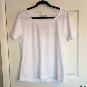NIKE white golf shirt